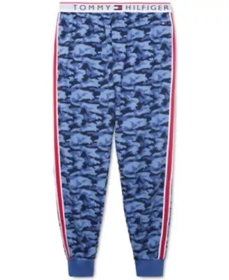 Tommy Hilfiger Men's Modern Essential Camo Lounge Jogger Pajama Pants Sapphire-S • $27.78