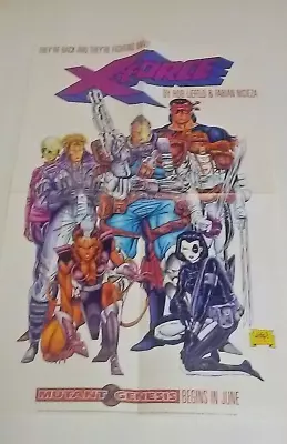 Vintage 1991 Marvel X-Force Mutant Genesis Promo Poster 14  X 22  Unused • $9.95