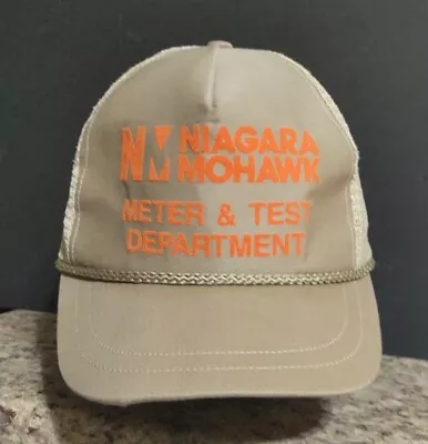 Vintage Niagara Mohawk Meter And Test Department Hat Adjustable  • $32.99