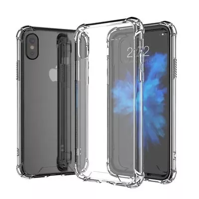 NEW Shockproof Tough IPhone X 8 7 Plus 6S SE 5 Hard Clear Case Cover For Apple • $6.90