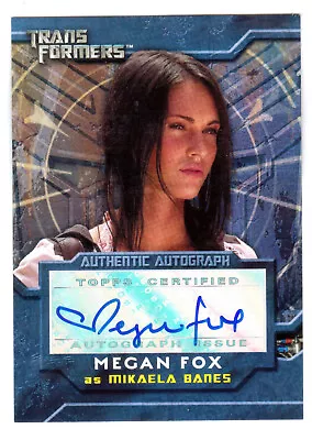 2007 Topps Transformers Megan Fox Autograph • $999.95