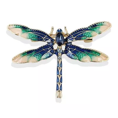 Crystal Vintage Dragonfly Brooch Insect Brooches For Women Pins Jewelry • $4.50