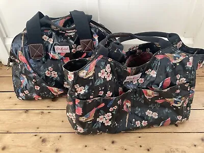 Cath Kidston Large Luggage Weekend Bag & Smaller Travel Bag Birds Design Rare • £39.99