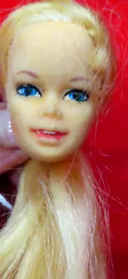 Vintage Talking Stacey Blonde Hair Barbie Doll Head 1968 Japan HTF Eyelashes 424 • $62.22