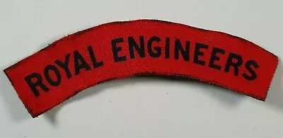 £15.15 • Buy WW2 Royal Engineers Printed Cloth Shoulder Title Badge Flash - 