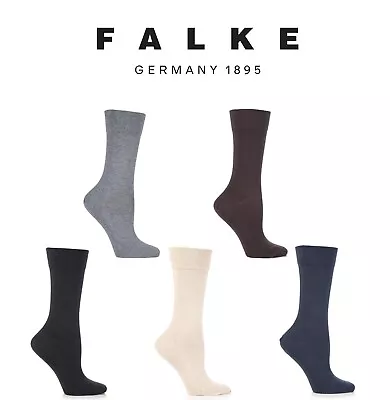 Ladies Falke Socks 1 Pair Sensitive London Left And Right Comfort Cuff Cotton • £10.99