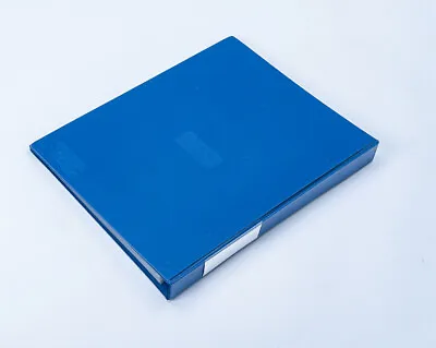 A3 4D-Ring Binder Folio Blue PVC Covered W/ 25 Plastic Punch Pockets Bantex1267  • £20