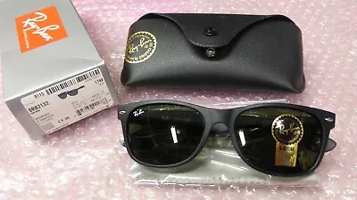 New Ray-Ban Men's Sunglasses Wayfarer Classic Matte Black Frame ORB2132 G-15 • $95