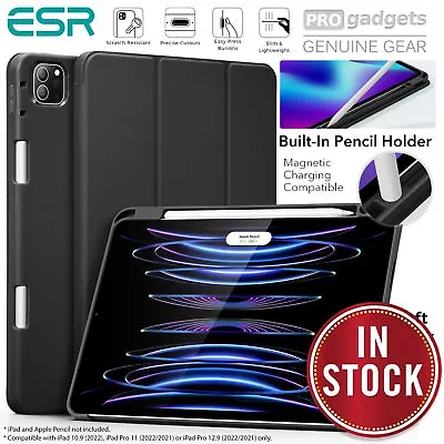 $44.99 • Buy For IPad Pro 11 12.9 2022 10.9 10th Gen Case ESR Rebound Pencil 360 Slot Cover