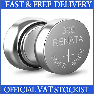 Renata Watch Battery 395 SR927SW - Long Expiry - Swiss Made -FAST& FREE DELIVERY • £1.93