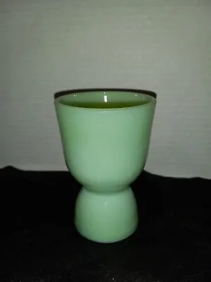 Vintage Fire King Jadeite Green Glass Double Sided Egg Cup • $29