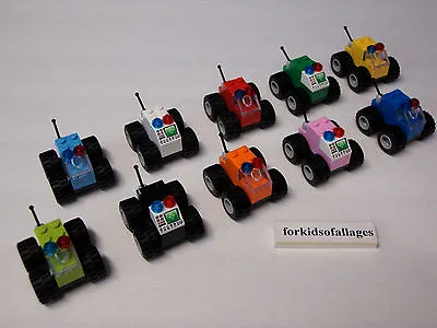 $29.99 • Buy Lot Of Lego Pieces: 10 Race Cars Mini Offroad 4x4 Trucks Birthday Party Favors
