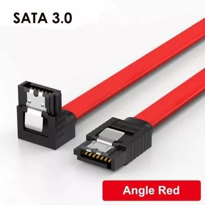 $4.80 • Buy SATA 3.0 Data Cable 6Gbps Extender With Straight/  Angle Lead Clip For HDD SSD