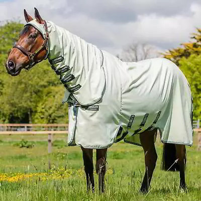 Rambo Hoody Horse Sweet Itch Fly Rug - Green/Sage/Beige • £138.95