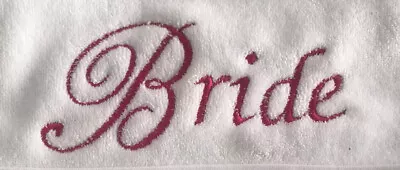£11.99 • Buy Bride / Bridal Party Personalised Tote Shopping Bag - Embroidered