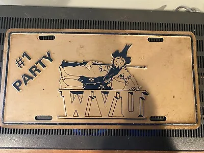 Vintage West Virginia Mountaineers WVU License Plate #1 Party Moonshine • $125