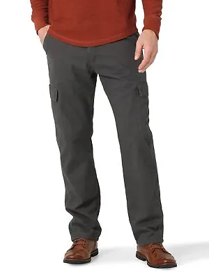 Wrangler Authentics Men's Fleece Lined Cargo Pant Anthracite Twill 36W X 32L • $49.80