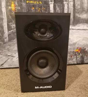 M-Audio’s BX5 Graphite 5  Powered Studio Monitor • $60