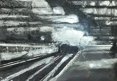 Railway Series Q14  Original Mixed Media Painting On Paper  • £25