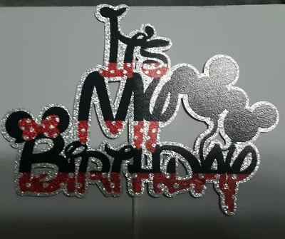 Mickey And Minnie Mouse It's My Birthday! Birthday Cake Topper Party Decorations • $6