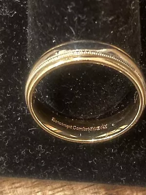 Benchmark Comfort Fit 14k Two-tone YW Gold Men’s 6mm Wide Band Size 9-3/4 & 7.2g • $599