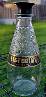 Rare 1962 Old Glass LISTERINE Antiseptic Bottle & Cap Vintage Dental Collectable • $75