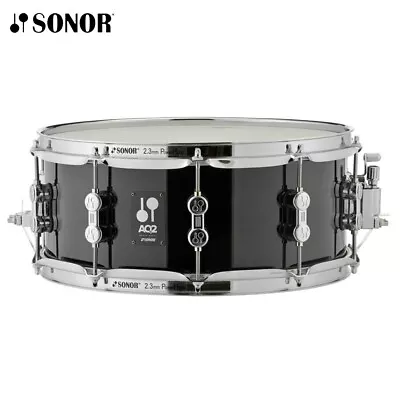 Sonor AQ2 14  X 6  Maple Transparent Stain Black Snare Drum AQ2-1406-SDW-TSB • $259