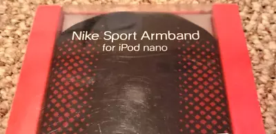 Nike Sport Armband For Ipod Nano Black Red-Jogging Hiking Running Walking NEW • $8.95