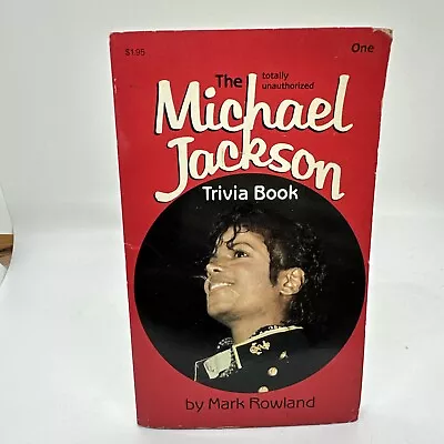 Michael Jackson Trivia Book Vintage Tor Books Pbk Mark Rowland 1984 First Print • $2.99