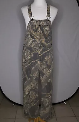 Vintage Mossy Oak Bib Overalls Mens Large Camo Hunting Sz Large • $74.99