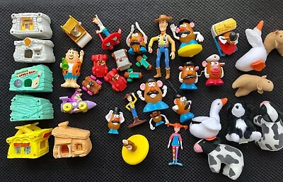 Lot Of 35 FLINTSTONES WOODY MR POTATO HEAD BABE  McDonald's Happy Meal Toys • $33.99