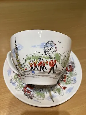 Cath Kidston London Scenes Large Cup & Saucer. • £16