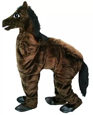 Horse Mascot Costume Dark Brown Two Person • $450