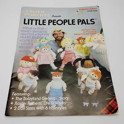 Xavier Roberts Little People Pals With Unused Doll Pattern Magazine #7546 Plaid • $14.99