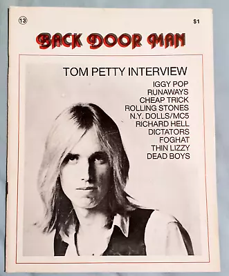 Back Door Man Magazine #13 1977 Tom Petty Iggy Pop Cheap Trick Runaways EXC. Z5 • $35