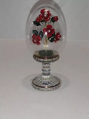 The Franklin Mint By House Of Faberge “Rose Bouquet” Crystal Egg • $18.75