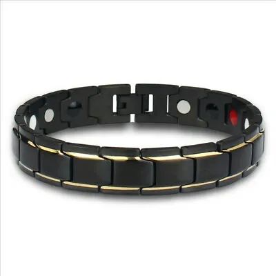 Magnetic Bracelet Therapy Weight Loss Arthritis Health Pain Relief Mens UK STOCK • £4.29