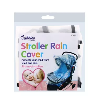 Universal Baby Raincover Push Pushchair Stroller Pram Chair Buggy Rain Cover New • £3.19