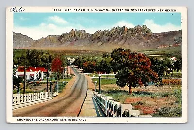 Postcard Viaduct Las Cruces New Mexico Vintage Linen J3 • $7.99