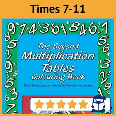 Times Tables Colouring Book 2 (Ages 7-11) - Learn Through Play By Tarquin NEW • £5.95