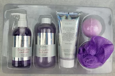 Nicole Miller Women's Lavender Rose Bath Collection Lotion Bubble Shower Gel Set • $19.95