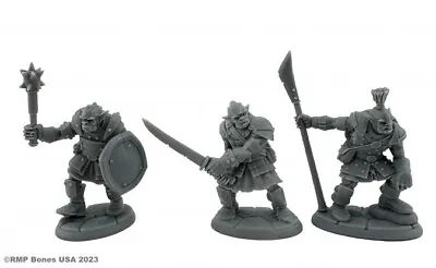 Reaper Bones USA Dungeon Dwellers 07106 Scarneck Hobgoblins (3) RPM5 • $8.95