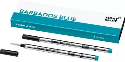 Montblanc Rollerball Refills M Barbados Blue 106932  Refill Cartridge With A Med • $39.18