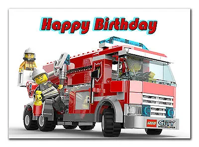 C452; Large Personalised Birthday Card; Custom Made For Any Name; Fireman • £3.99