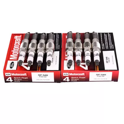 8Pcs Motorcraft SP546 Spark Plugs SP-546 PZK14F Genuine New For Ford F150 F250 • $48.49