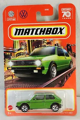 2023 Matchbox 1976 Volkswagen Golf GTI MK1 W #97 Green Car 1/64 Kids Toy NEW • $8.99