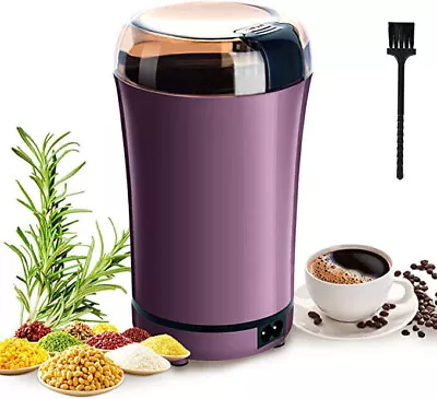 Electric Coffee Grinder Grinding Milling Nut Bean Spice Matte Blade Blender UK • £11.59