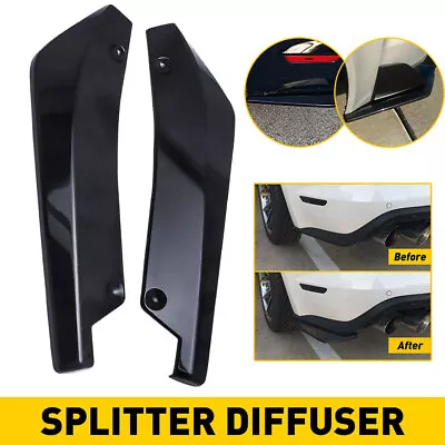 For Honda Accord Rear Bumper Corner Lip Splitter Diffuser Body Kit Gloss Black • $29.06