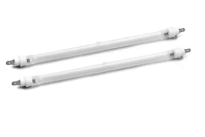 Pack  Of 2 HALOGEN HEATER REPLACEMENT TUBES BULBS  400W 225mm FROSTED LAMP • £4.99