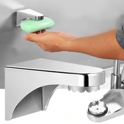 Magnetic Bathroom Soap Dish Soap Holder Soapbox Plate Tray Drain Jewelry Holder • £4.42